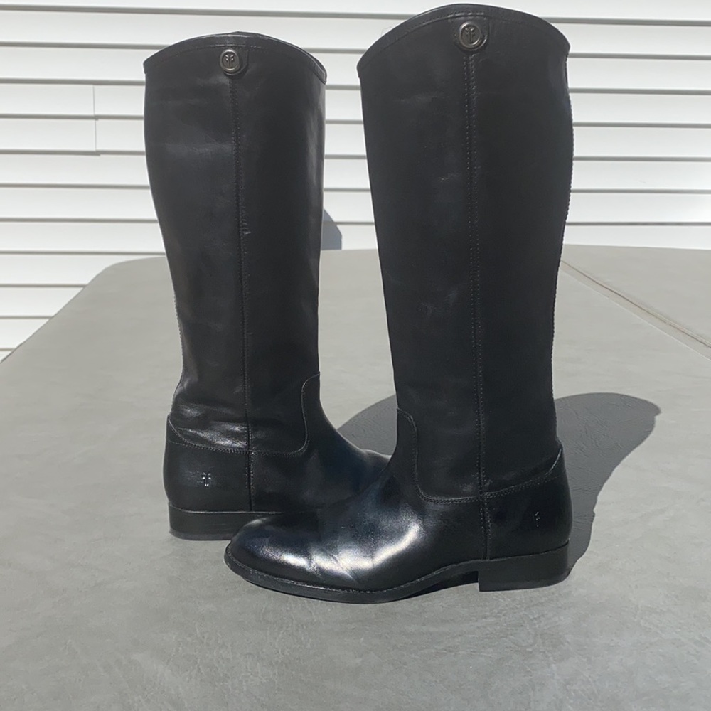 Frye Black Leather Women's Boots